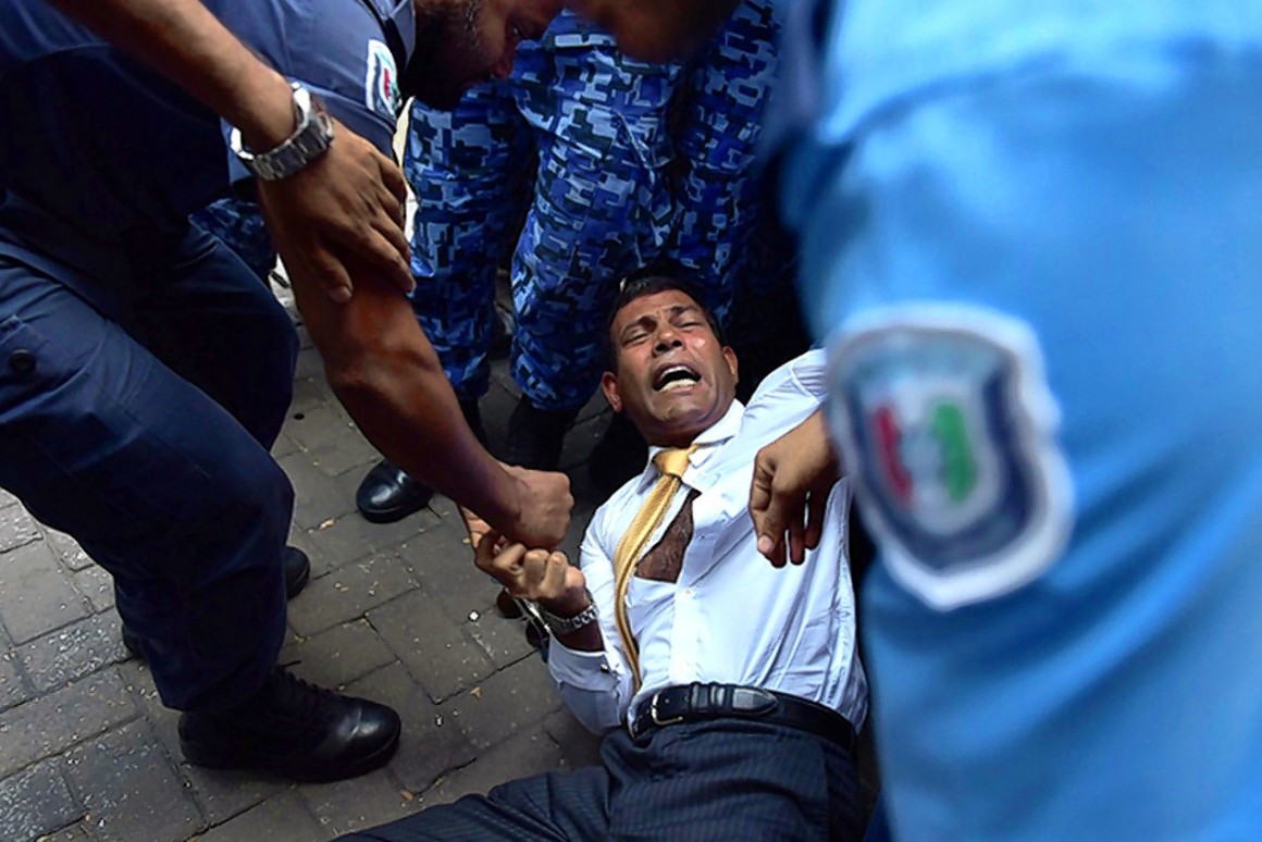 Mohamed Nasheed arrest, Getty images