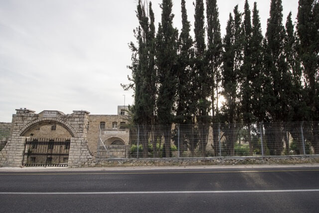The Beit Al-Baraka church compound on Route 60. (Photo: Sara Anna)