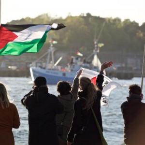 Marianne of Gothenburg departs. (Photo: Ship to Gaza)
