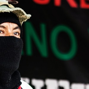 Comandante Tacho, pictured, affirmed the Zapatistas solidarity with Palestine, during the opening of the National Indigenous Congress in the Zapatista Stronghold of La Realidad, Chiapas, in August, 2014. (Photo: pvangels.com/ Report: narconews.com)