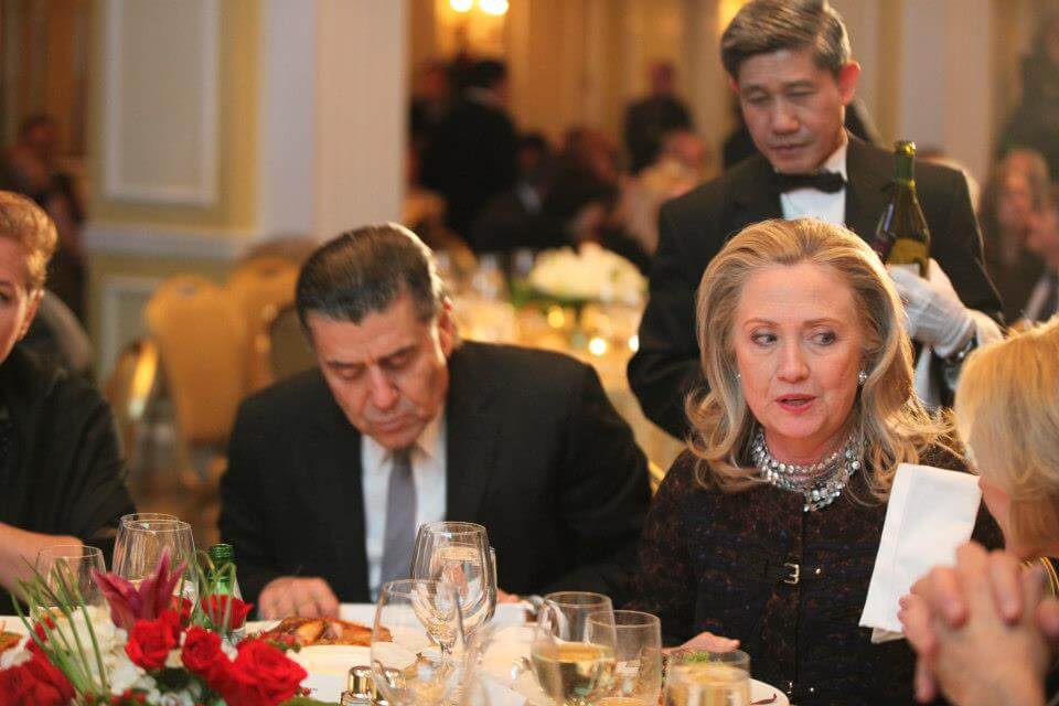 Saban and Clinton, undated image