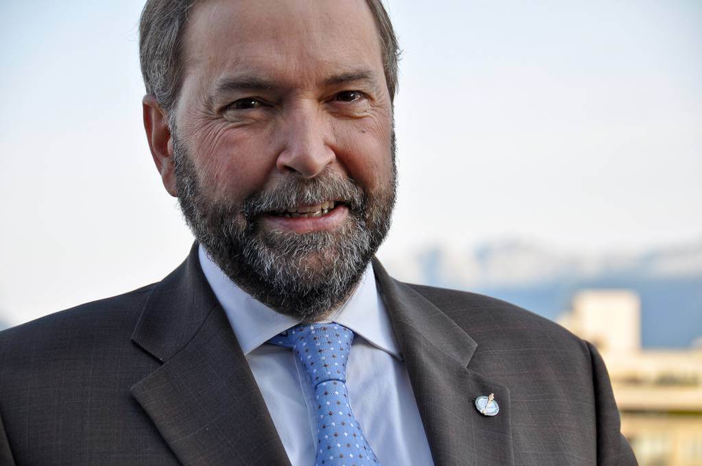 Thomas Mulcair of the New Democratic Party.