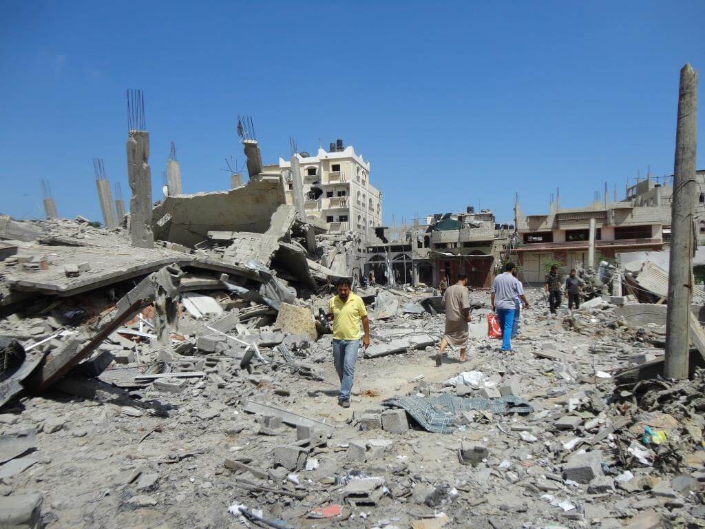 Damage from "Black Friday" in Rafah. (Photo: Isra Saleh El-Namy)