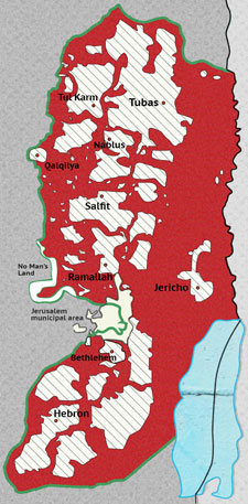 B'tselem Area C map, June 2013