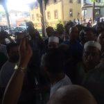 "Residents believe #OzonePark shooting a #HateCrime. Blaming #DonaldTrump." Credit: Freelance reporter Samantha Liebman