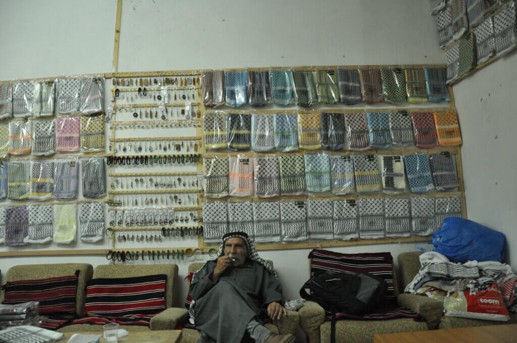 Yassir Herbawi, founder of the Herbawi Textile Factory. Photographed by his son, Muhammad Herbawi. (Photo via  Kara Newhouse/Flickr)
