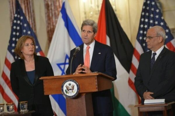 On the same day Secretary of State John Kerry spoke about renewed peace talks, an official said that Israel was likely to build more settlements. (Bureau of Public Affairs/State Department)