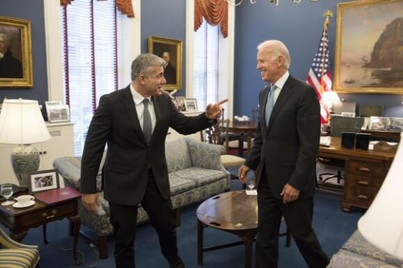 Yair Lapid with Joe Biden