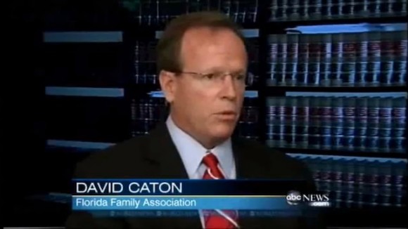 David Caton, the head of the Florida Family Association. (Screenshot via IslamophobiaToday.com)