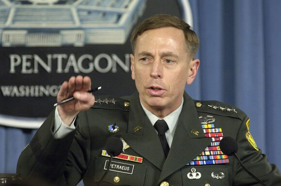 General David Petraeus, pictured here in 2007, has been the target of protests while teaching at the City University of New York. (Photo: Robert D. Ward/Department of Defense/Wikimedia Commons)