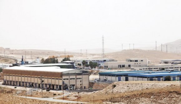 Mishor Adumim Industrial Zone, home to Israel's SodaStream factory in the West Bank settlement of Ma'ale Adumim. (Photo: Emil Salman/Haaretz)