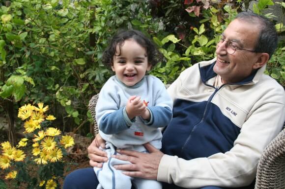 Dr. Eyad el Sarraj and his son Ali. 