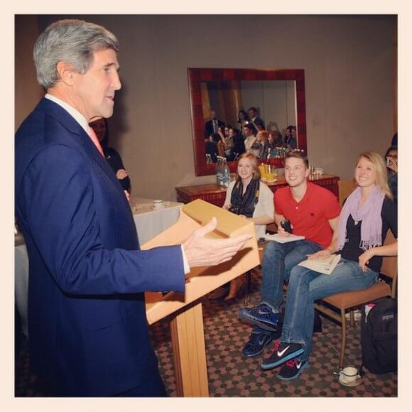 Students at American Jewish Committee event