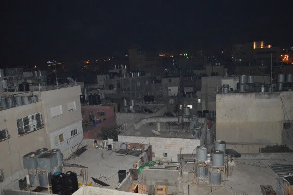 The view from the Najar’s family home, which was used as a viewpoint by the IDF. (Photo: Sheren Khalel)