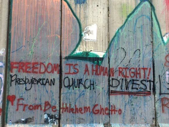 "Freedom is a Human Right!  Presbyterian Church Please DIVEST"
