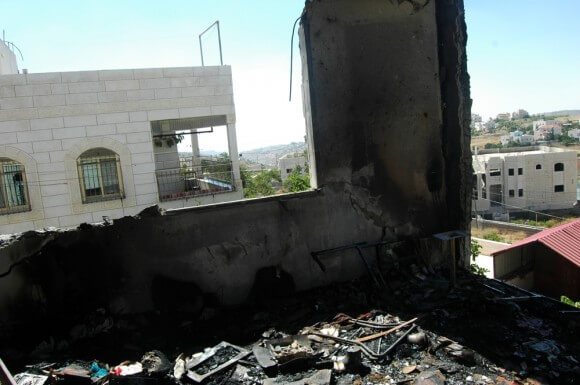 The Abu Aisha family's demolished house in Hebron. (Photo: Allison Deger)