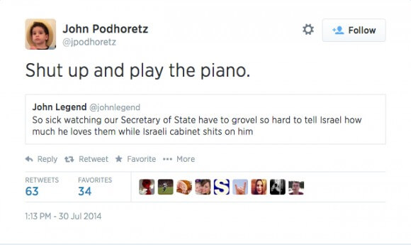 2014: John Podhoretz defends the Israeli attack on Gaza.