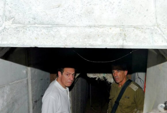 Cuomo in tunnel, from his Facebook page