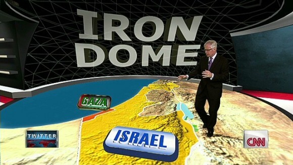 CNN's Tom Foreman explains how Israel's "Iron Dome" system works. (Screenshot: CNN)