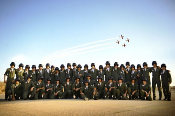 The 165th course of Israel Air Force Flight Academy graduates at Hatzerim Air Force Base, December, 2012. (Photo: Israeli Defense Forces)