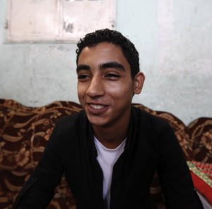 Ahmed Abu Nammous,16, from Jabaila Refugee Camp in Gaza. (photo:C4G)