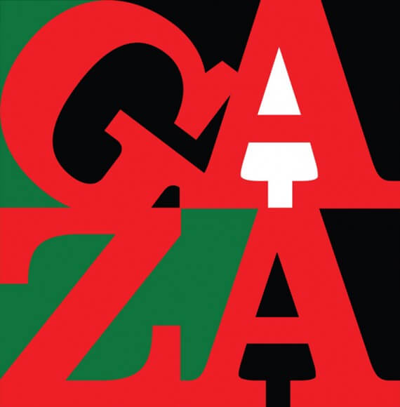 Gaza Love by Kyle Goen. Image courtesy the Palestine Poster Project Archives.