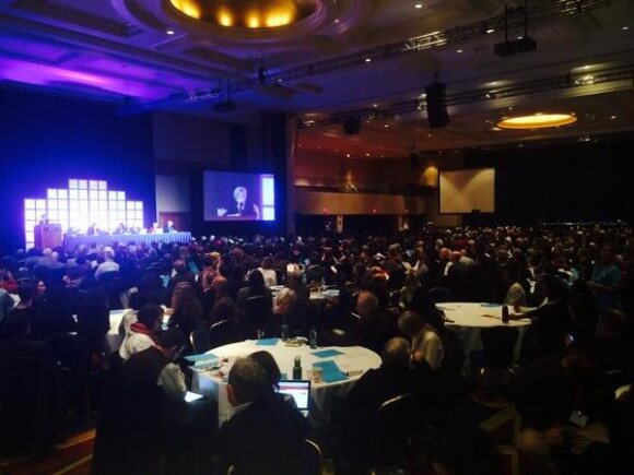 "Hands down the most well attended business meeting ever!" (Photo: Arlene Davila)