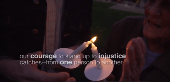 Screen shot: Jewish Voice for Peace - Chanukah 2014