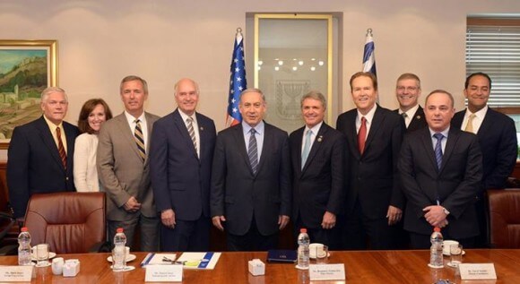 Netanyahu meets bipartisan delegation of Congresspeople