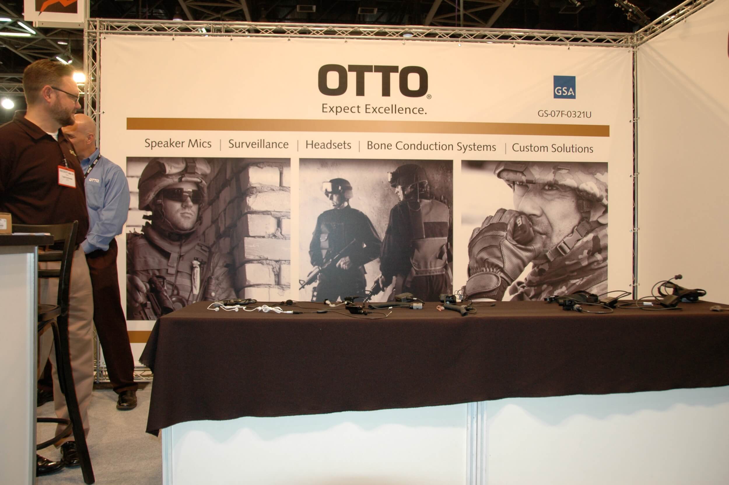 The OTTO display at the ISDEFEXPO. (Photo: Sarah Levy)