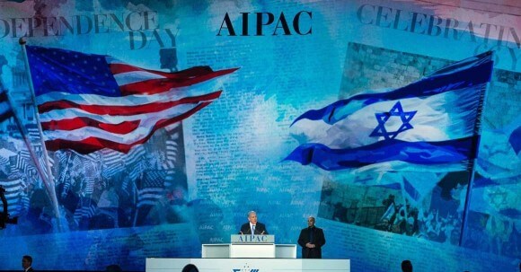 Israeli Prime Minister Netanyahu speaking at the AIPAC 2015 Policy Conference (Image: Getty Images)