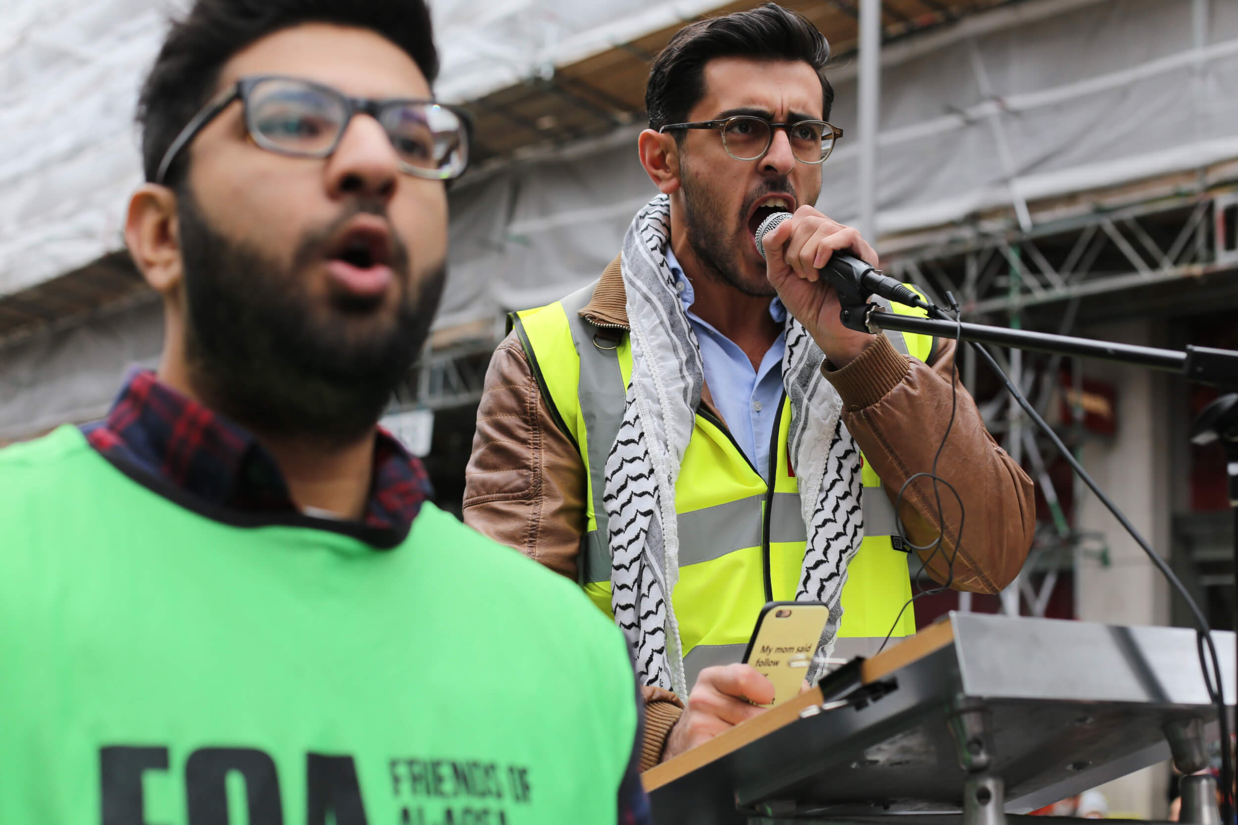 Yaman Birawi from the Palestinian Forum in Britain. (Photo: Sara Anna)