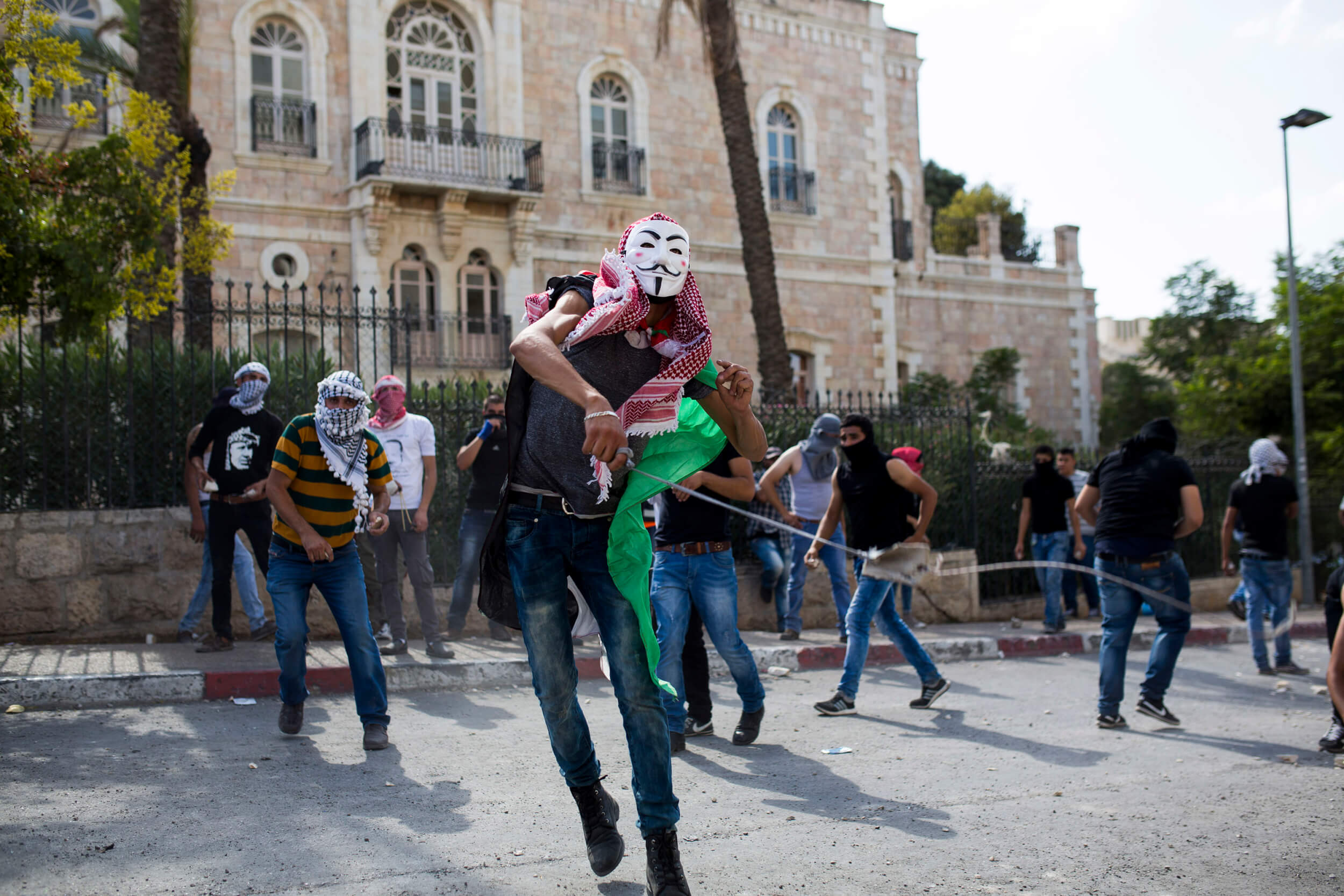 The funeral were followed by clashes in front of the Separation Wall inside Bethlehem city. (Photo: Anne Paq)