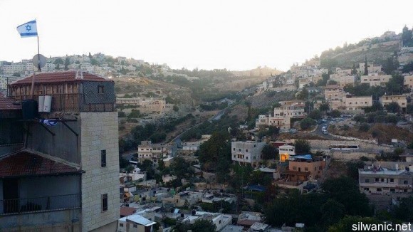 An Israeli settlement in Silwan, September 2015. (Photo: silwanic.net)
