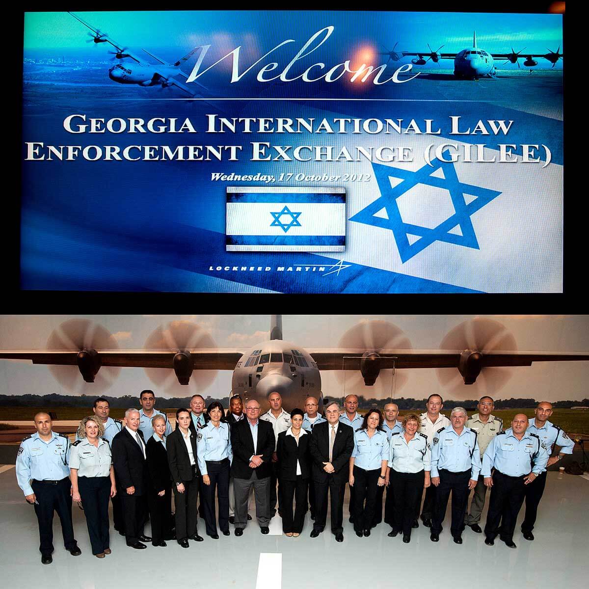 A delegation of Israeli law enforcement officials taking part in a 2012 GILEE training. (Photo: Lockheed Martin)