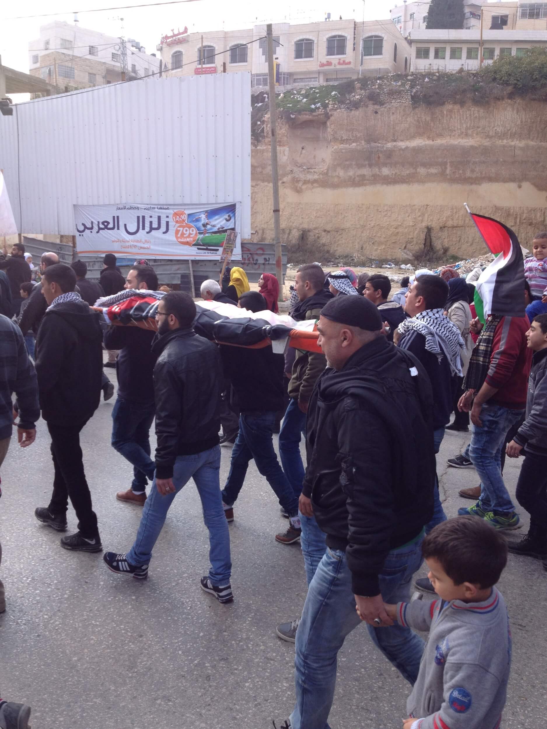 Palestinians protesting against new policy approved by Israel’s security cabinet (Photo: EAPPI)
