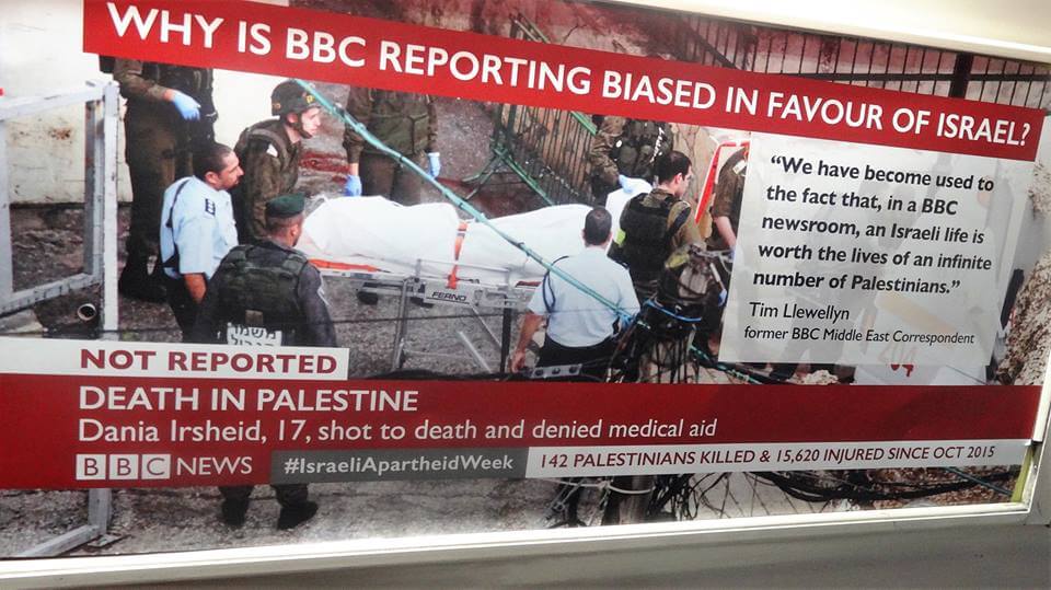 London Palestine Action plasters over 500 unauthorized advertisements on underground trains kicking off Israel Apartheid Week