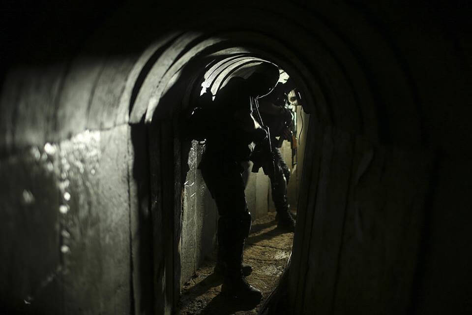 Al Qassam fighters in tunnels in Gaza. (Photo: Hamas press office)