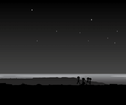 An image from the game inspired by the four young Bakr cousins killed by and Israeli strike while playing on the beach in Gaza July 16, 2014.