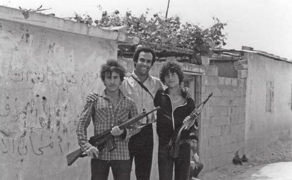 Huey P. Newton, co-founder of the Black Panther Party, at an unknown Palestinian refugee camp in Lebanon, 1980. (Photo: Dr. Huey P. Newton Foundation Inc./Department of Speical Collections and University Archives, Stanford University Libraries)