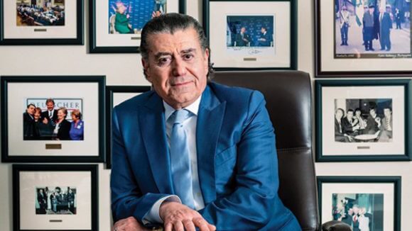 Haim Saban in his Los Angeles offices, March 2017