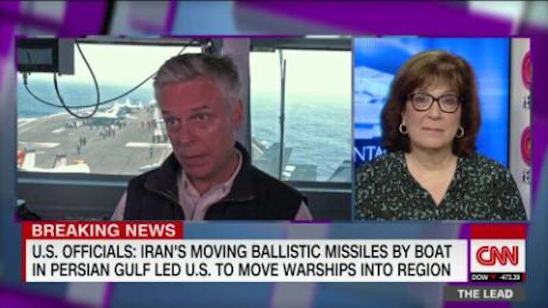 CNN's coverage of the Iranian threat on May 7, 2019
