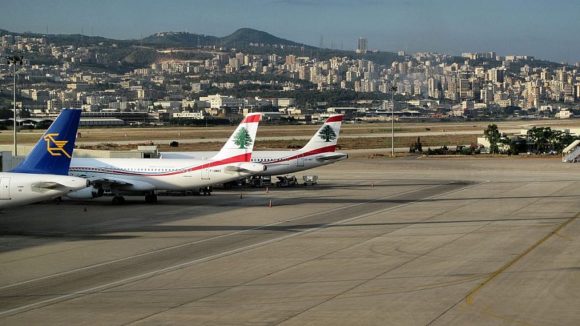 Airplanes at Beirut–Rafic Hariri International Airport. (Photo: Francisco Anzola/ Flickr)