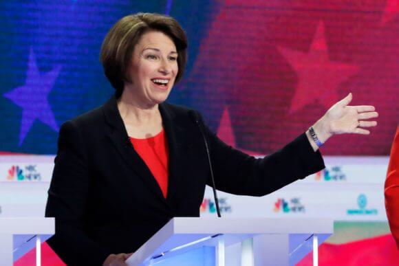 Amy Klobuchar at Dem debate, June 26, 2019. Joe Raedle/Getty Images