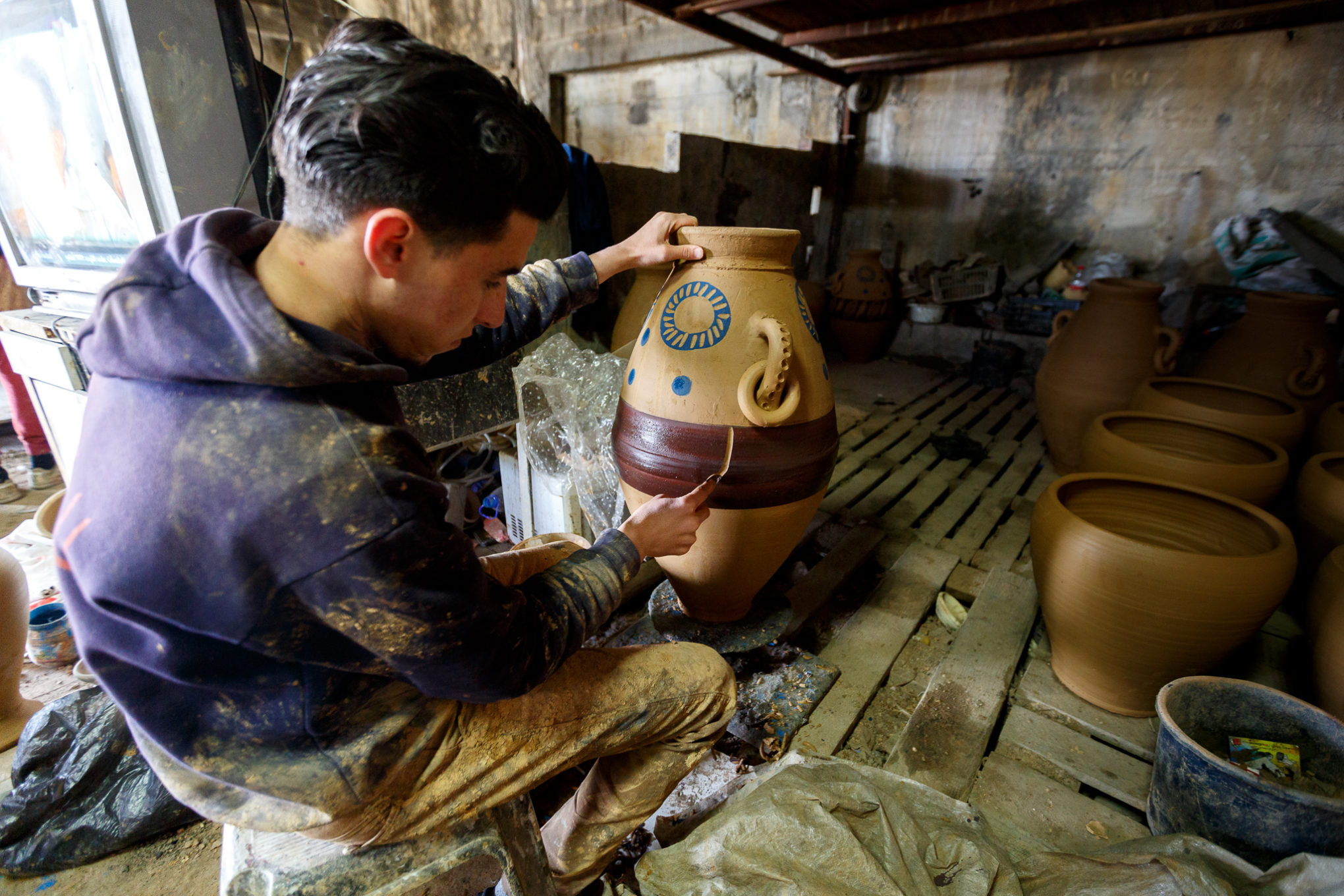 Fakhoury family keeps Ottomanera pottery techniques alive in Hebron