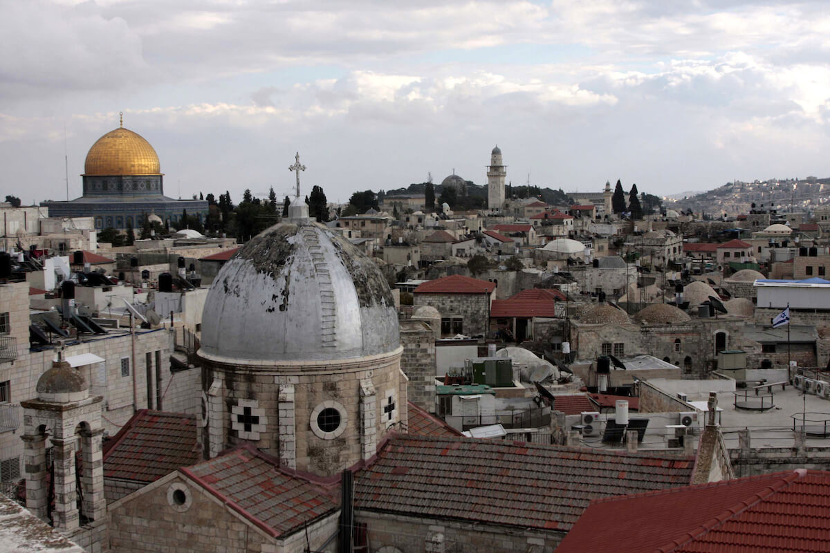 View of Jerusalem’s Old City and the Dome of the Rock, December 08, 2009. (Photo: Mohamar Awad/APA Images)