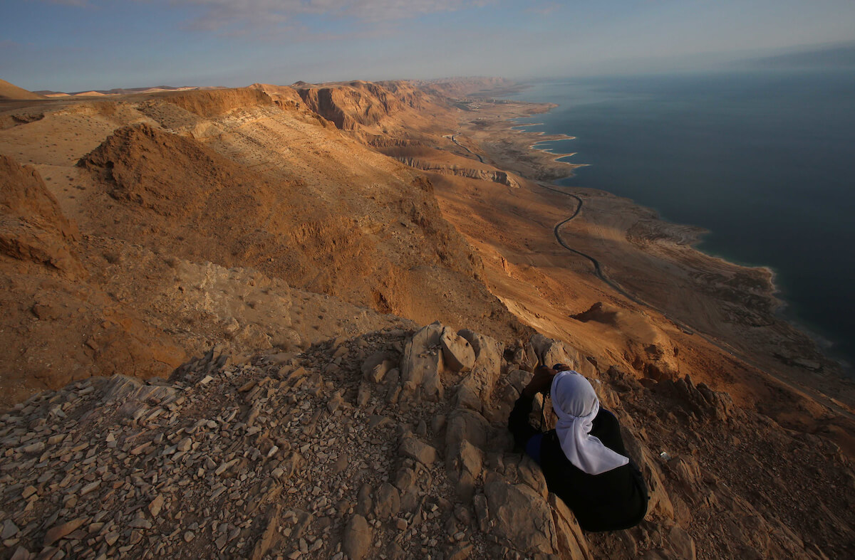 The Dead Sea north of Ein Gedi, Israel, October 13, 2017. The Dead Sea has attracted visitors from around the Mediterranean basin for thousands of years. It was one of the world's first health resorts and it has been the supplier of a wide variety of products, from asphalt for Egyptian mummification to potash for fertilizers. (Photo: Ayman Ameen/APA Images)