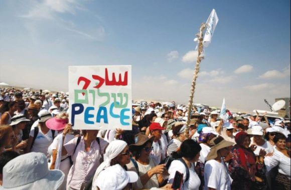 Peace protesters in Israel