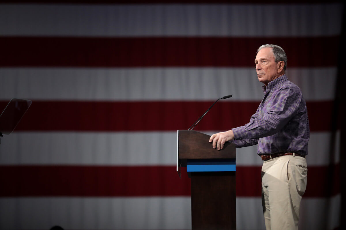Michael Bloomberg speaking at the Presidential Gun Sense Forum hosted by Everytown for Gun Safety and Moms Demand Action in Des Moines, Iowa, August 2019. (Photo: Gage Skidmore)
