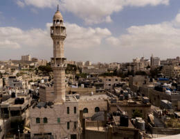 The Aida Refugee Camp is home to over 5,000 Palestinians, and is one of three refugee camps in Bethlehem. Photo by Yumna Patel.